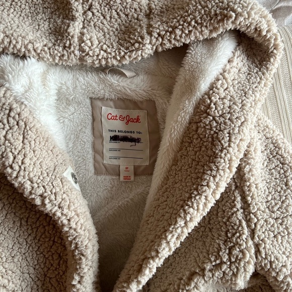 🎁 Cat & Jack Tan Sherpa Jacket - Picture 5 of 6